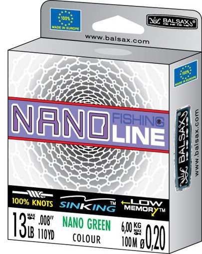 Image sur Balsax Nano Green 300m 0.22mm 7.00kg