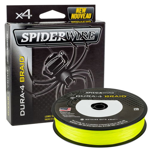 Image sur SpiderWire Dura 4 Hi-Vis Yellow 150m 0.10mm 9.10kg