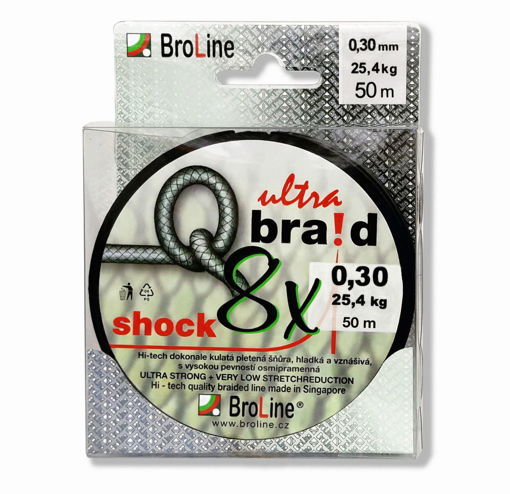 Image sur BroLine Q braid 8x SHOCK 50m, 0.25mm 19.7kg