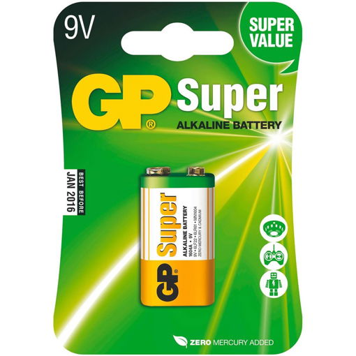 Image sur Baterie GP Super Alkaline 1604A 9V, blistr 1ks