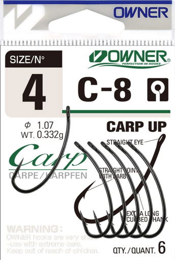 Bild von Owner C-8 Carp Up, vel.4 (6ks)