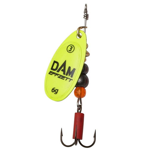 Image sur DAM EFFZETT Fluo Spinner Yellow, #3 6g