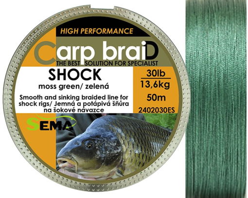 Image sur Sema Carp braiD Shock 50m, 20lbs/9.1kg