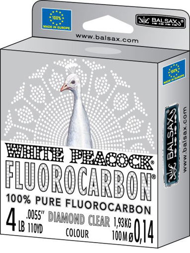 Picture of Balsax White Peacock Fluorocarbon 50m 0.40mm