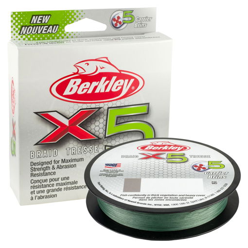 Bild von Berkley X5 Braid Low-Vis Green 150m, 0.06mm 6.4kg