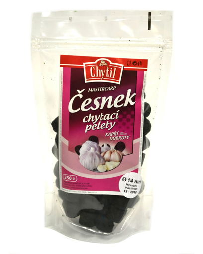 Obrazek Chytací pelety s dírou Chytil 250g, Česnek 20mm