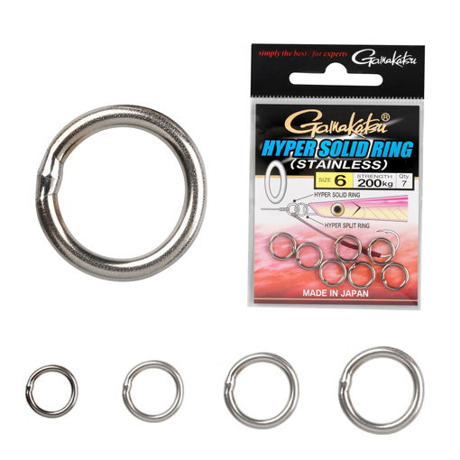 Bild von Gamakatsu Hyper Solid Ring, vel.4 100kg (10ks)