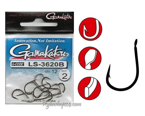 Obrazek Gamakatsu LS-3620B Hook, vel.1 (12ks)