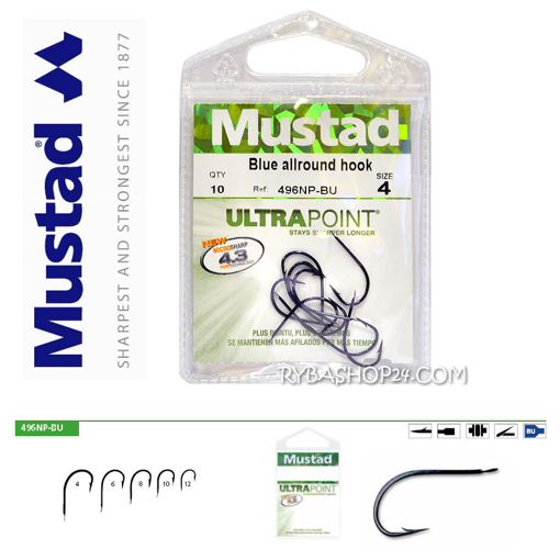 Picture of Mustad UltraPoint 496NP-BU Allround, vel.4