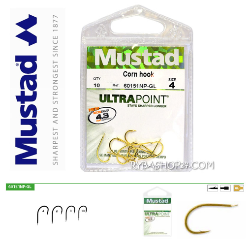 Picture of Mustad UltraPoint 60151NP-GL Corn, vel.4