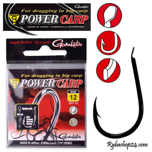 Obrazek Gamakatsu Power Carp Flatted Eye, vel.16