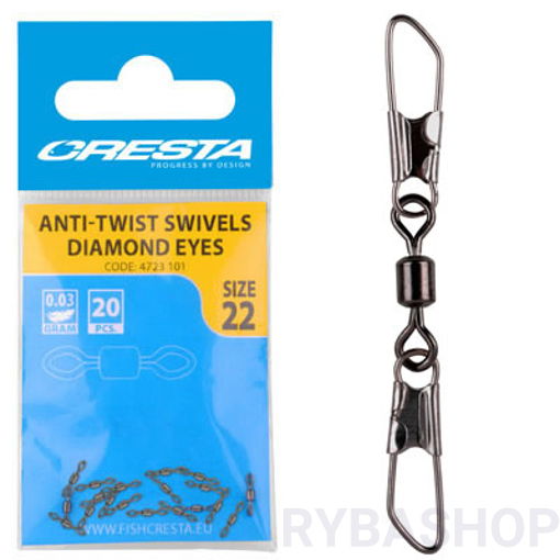 Obrazek CRESTA Feeder Swivel Double Snap, #14