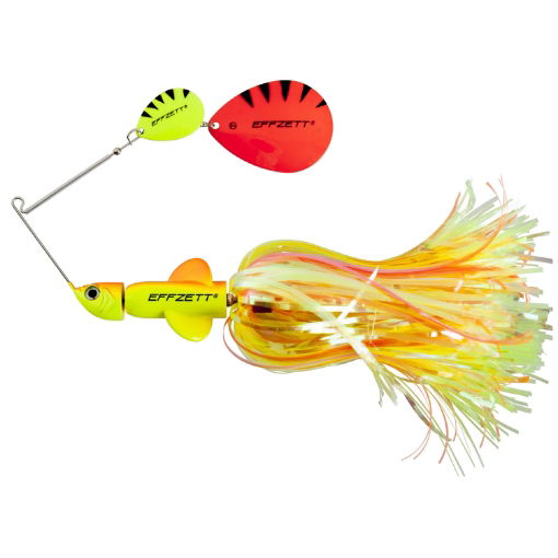 Obrazek Effzett Pike Rattlin' Spinnerbait 17cm, Fluo Y/Or.