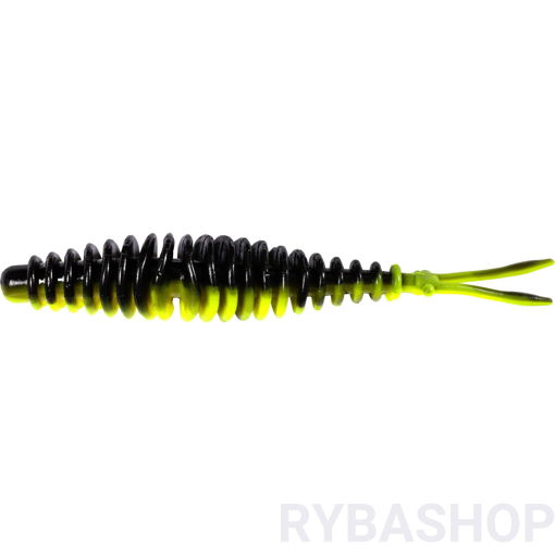 Obrazek T-Worm V-Tail Sýr 6.5cm, neonová žlutá/černá