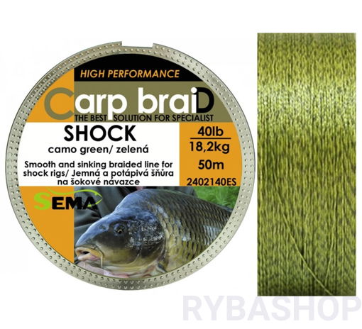 Image sur Sema Carp braiD Shock Camo 50m 30lbs/13.6kg