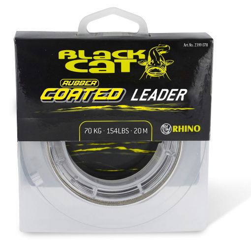 Black Cat Rubber Coated Leader 20m