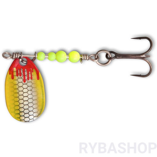 Obrázek Třpytka Magic Trout Bloody UL Spinner,pearl/yellow