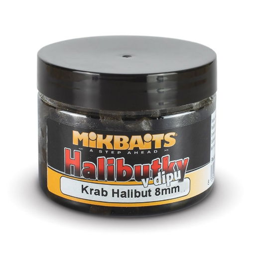 Obrazek Halibutky v dipu 150ml Krab Halibut 8mm