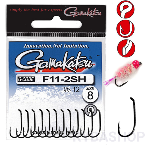 Gamakatsu F11-2SH Hook #10 12pcs