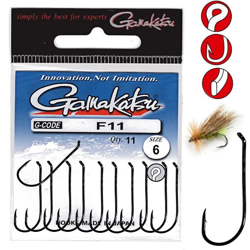 Bild von Gamakatsu F11 Hook #18 13ks