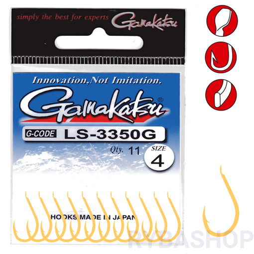 Gamakatsu LS-3350G Hook #8 12ks