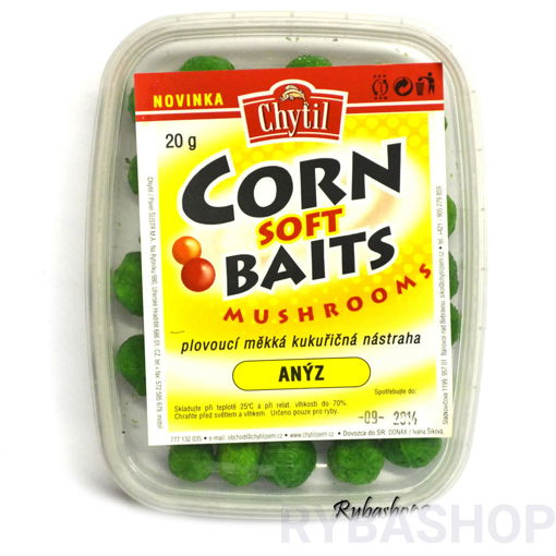 Obrazek Corn Soft Baits mushrooms 20g Anýz 