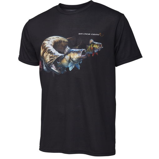 Obrazek Tričko Savage Gear Cannibal Tee Black #L