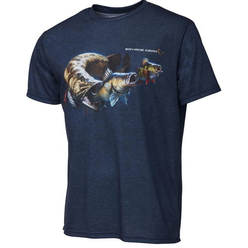 Obrazek Tričko Savage Gear Cannibal Tee Blue #XL