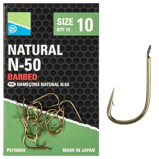 Obrazek Preston Innovations Natural N-50 Hooks #10 15szt