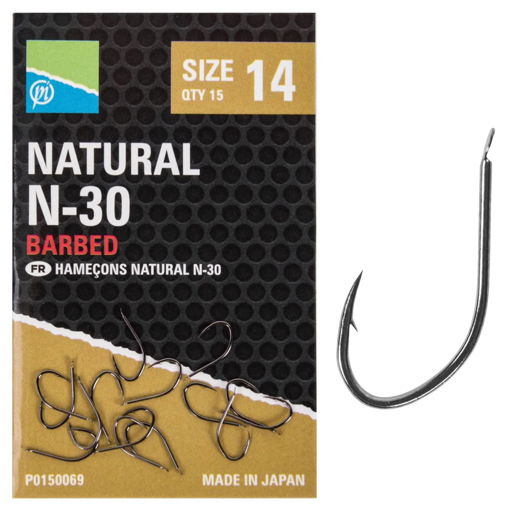 Obrazek Preston Innovations Natural N-30 Hooks #18 15szt