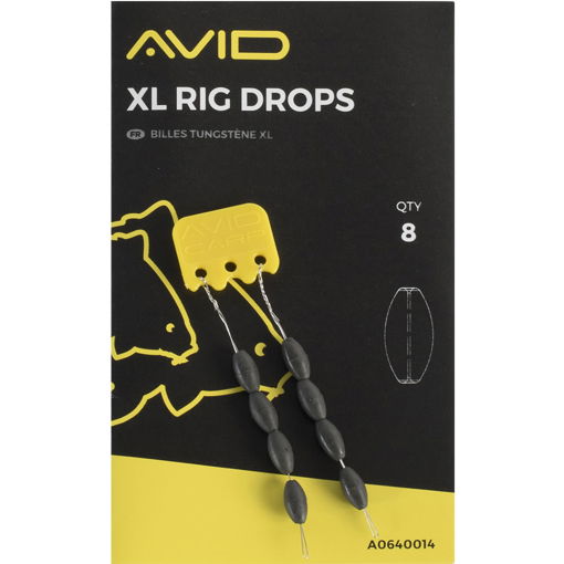 Image sur Avid Carp Outline Tungsten XL Rig Drops