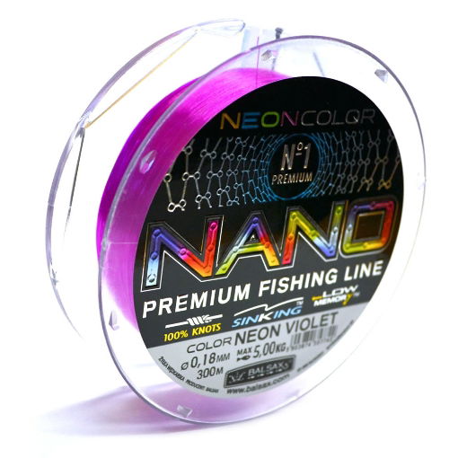 Bild von Balsax Nano Neon Violet 300m 0.32mm 13.0kg