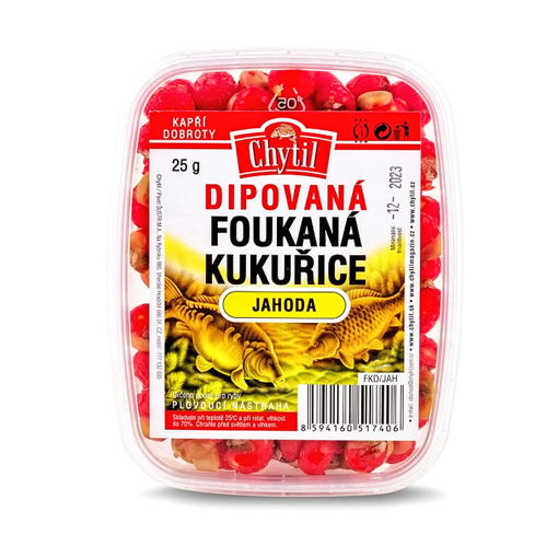 Obrazek Dipovaná foukaná kukuřice 25g Jahoda