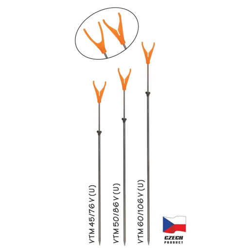 Obrazek Vidlička teleskopická VTM 50/86cm "U" černá