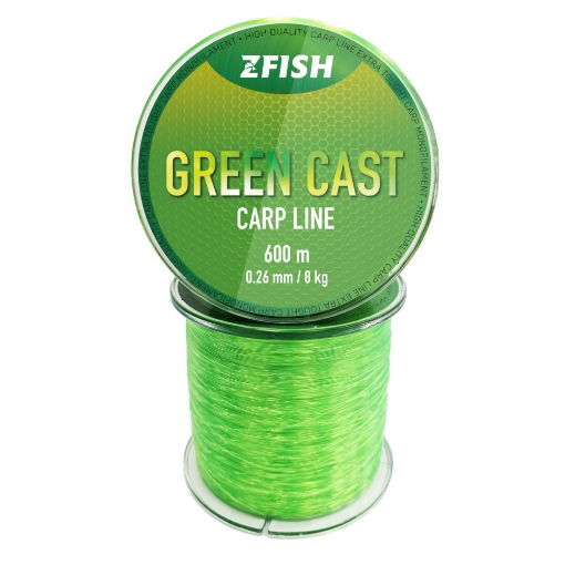 Picture of Zfish Green Cast Carp Line 600m 0.28mm 9.5kg