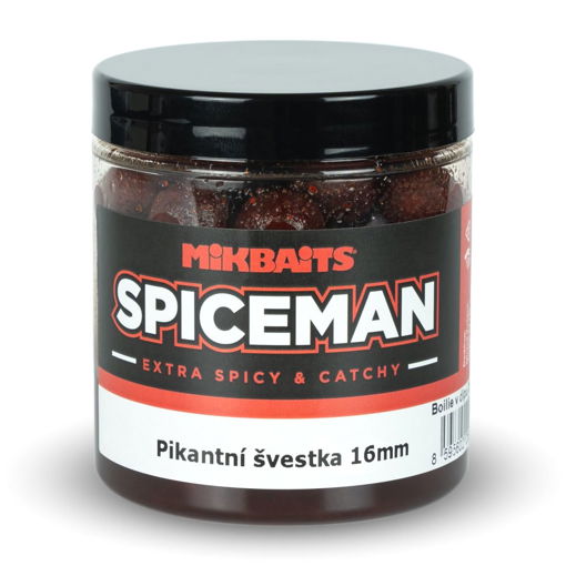 Bild von Spiceman boilie v dipu 250ml Pikantní švestka 16mm