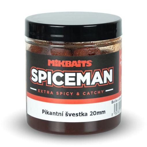 Bild von Spiceman boilie v dipu 250ml Pikantní švestka 20mm