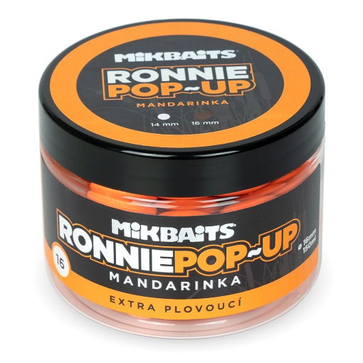 Obrazek Mikbaits Ronnie Pop-Up 150ml Mandarinka 16mm