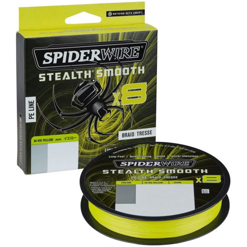 SpiderWire Stealth Smooth 8 Hi-Vis Yellow 150m 0.05mm