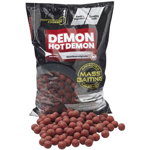 Mass Baiting Boilie Hot Demon 3kg 20mm