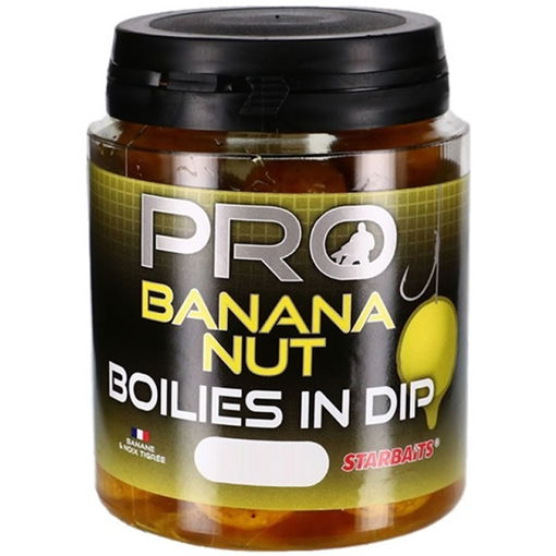 Starbaits Probiotic Boilies in Dip Banana Nut 150g 20mm