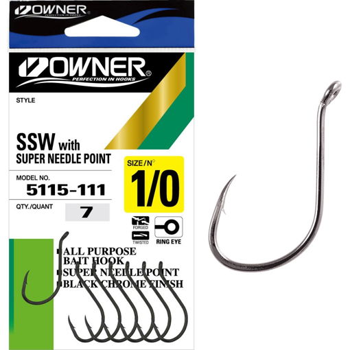 Owner 5115 SSW Hooks with Super Needle Point