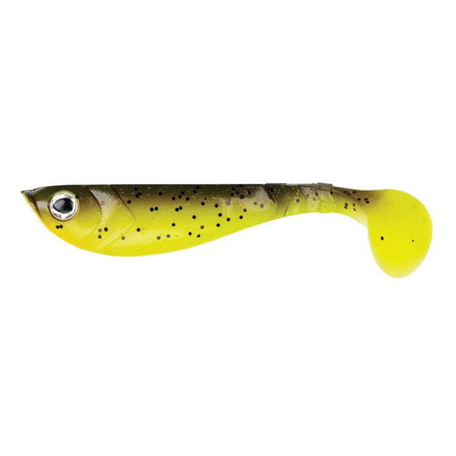 Picture of Berkley Pulse Shad 11cm 3pcs Brown Chartreuse